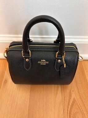 Coach Black Mini Rowan Handbag